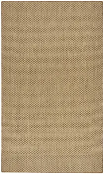 2' X 3' Natural And Tan Geometric Indoor Outdoor Area Rug
