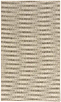 2' X 3' Natural And Ivory Geometric Indoor Outdoor Area Rug