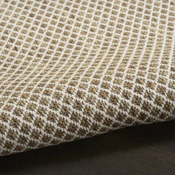 2' X 3' Natural And Ivory Geometric Indoor Outdoor Area Rug