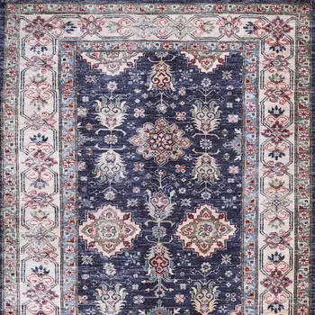 2' X 3' Blue Oriental Distressed Non Skid Area Rug