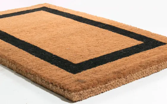 22" X 36" Brown and Black Coir Outdoor Door Mat