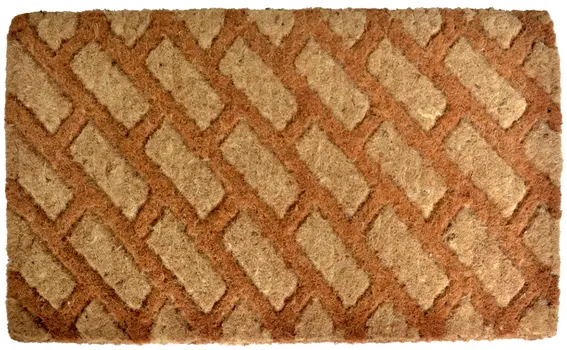 18" X 30" Brown Coir Outdoor Door Mat