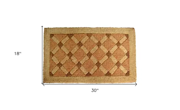 18" X 30" Brown Coir Outdoor Door Mat