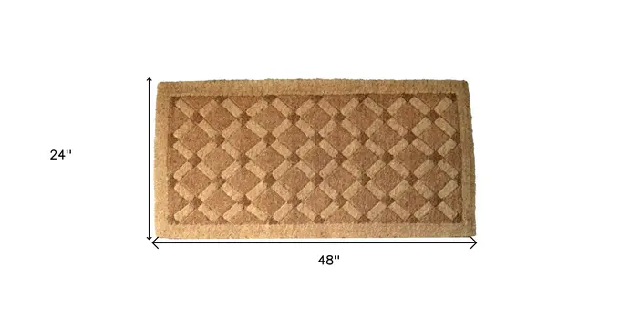 24" X 48" Brown Coir Outdoor Door Mat