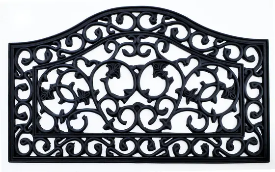 18" X 30" Black Rubber Outdoor Door Mat