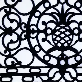 30" X 48" Black Rubber Pineapple Outdoor Door Mat