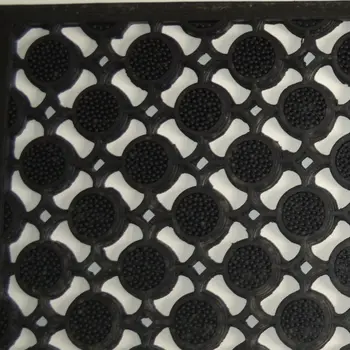 18" X 47" Black Rubber Outdoor Door Mat