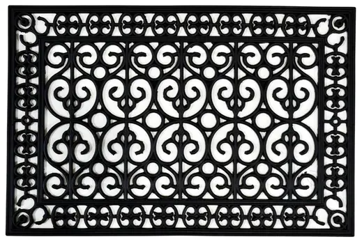 24" X 36" Black Rubber Outdoor Door Mat