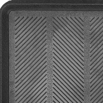 16" X 32" Black Rubber Outdoor Boot Tray
