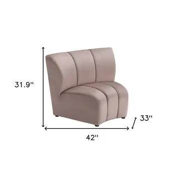 42" Beige Modular Sofa