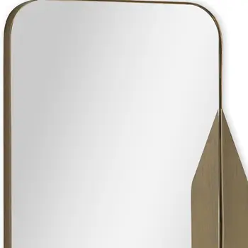 28" Bronze Metal Accent Mirror