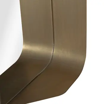 28" Bronze Metal Accent Mirror