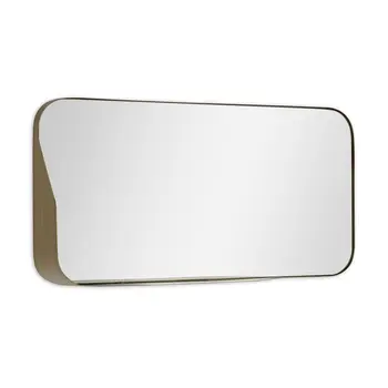 28" Bronze Metal Accent Mirror