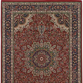 8' X 11' Red And Blue Oriental Area Rug