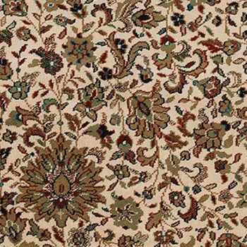 10' X 13' Ivory And Green Oriental Area Rug