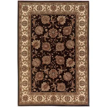 10' X 13' Brown Oriental Area Rug