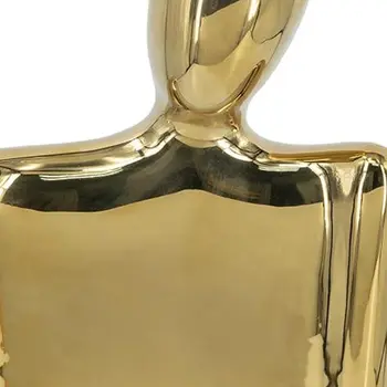 10" Gold Ceramic Table Vase