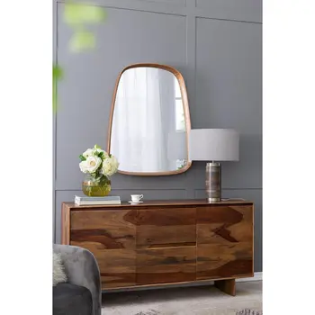 9" Clear And Brown Ombre Round Glass Table Vase