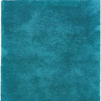 5' X 7' Teal Shag Hand Tufted Area Rug