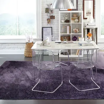 5' X 7' Purple Shag Hand Tufted Area Rug