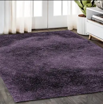 5' X 7' Purple Shag Hand Tufted Area Rug