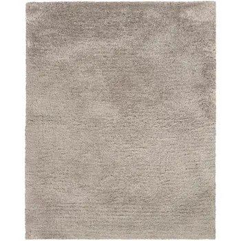 5' X 7' Silver Shag Hand Tufted Area Rug