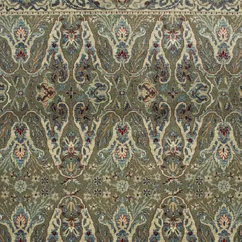 4' X 5' Brown And Ivory Floral Area Rug
