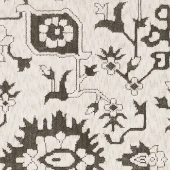 8' X 11' Ivory And Gray Oriental Area Rug