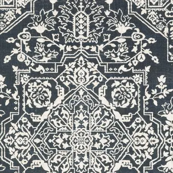 10' X 13' Blue And Ivory Oriental Area Rug