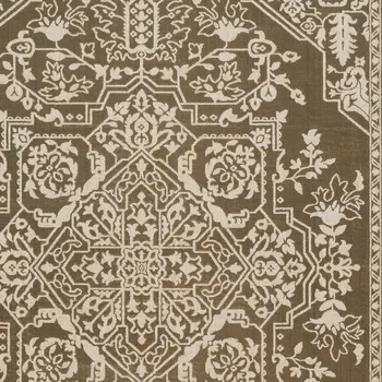 10' X 13' Gold And Beige Oriental Area Rug