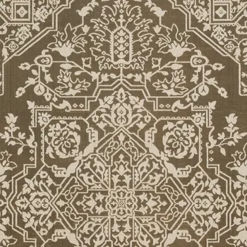 4' X 6' Gold And Beige Oriental Area Rug