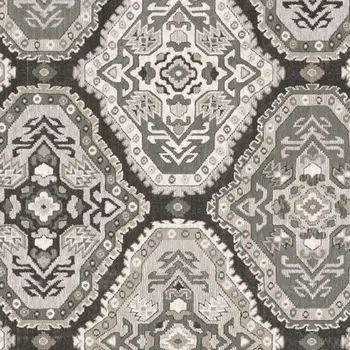4' X 6' Ivory And Blue Medallion Area Rug