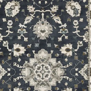 4' X 6' Blue Oriental Area Rug