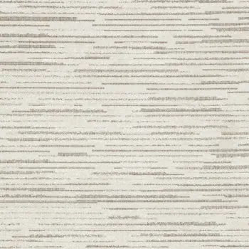 10' X 13' Ivory And Brown Striped Distressed Area Rug
