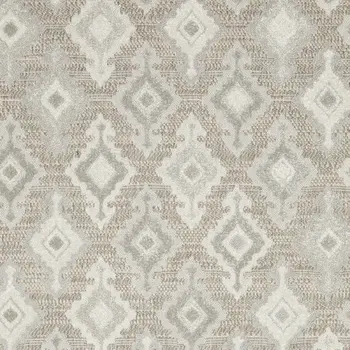 5' X 8' Beige And Gray Oriental Area Rug