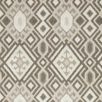 10' X 13' Brown And Beige Tribal Area Rug