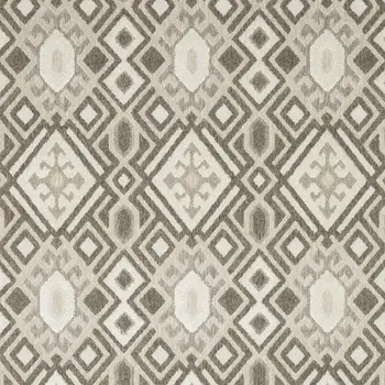7' X 10' Brown And Beige Tribal Area Rug