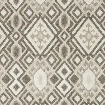 8' X 11' Brown And Beige Tribal Area Rug