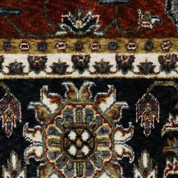 10' X 13' Red Oriental Area Rug With Fringe
