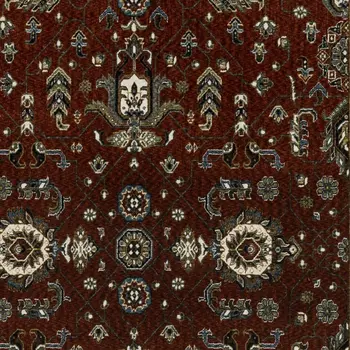 4' X 6' Red Oriental Area Rug With Fringe