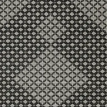5' X 8' Black And Gray Diamond Area Rug With Fringe