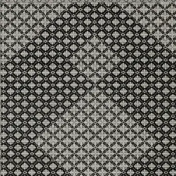 10' X 13' Black And Gray Diamond Area Rug With Fringe