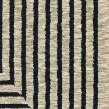 10' X 13' Beige Geometric Area Rug With Fringe