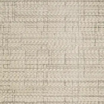 5' X 8' Beige And Brown Geometric Area Rug With Fringe