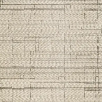 8' X 11' Beige And Brown Geometric Area Rug With Fringe