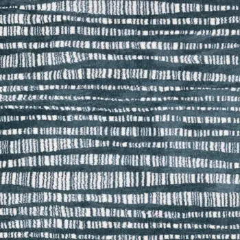 10' X 13' Teal And Ivory Striped Distressed Area Rug