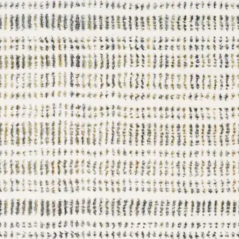 5' X 8' Ivory Gold And Gray Striped Area Rug