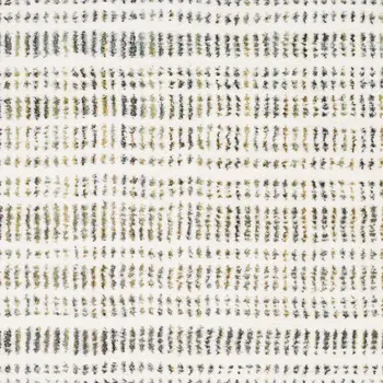 7' X 10' Ivory Gold And Gray Striped Area Rug