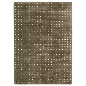 10' X 13' Brown And Ivory Geometric Area Rug