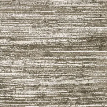 4' X 6' Brown And Ivory Striped Distressed Area Rug
